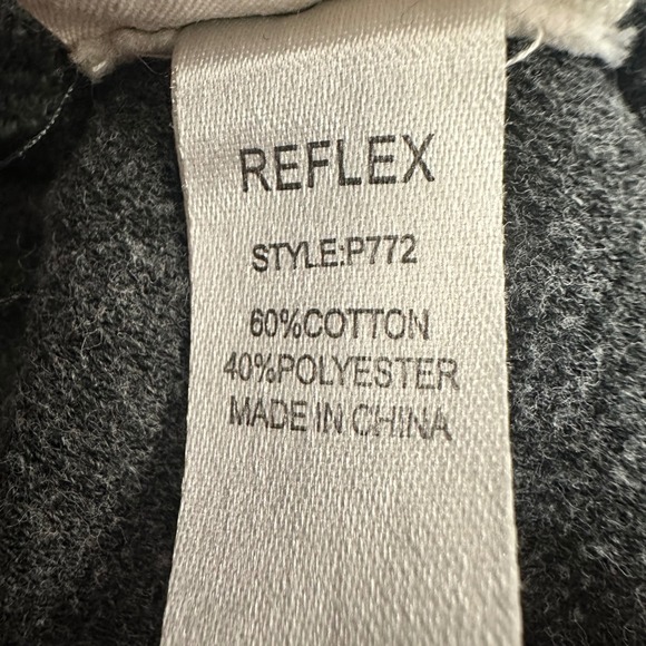 Reflex‎ Gray Jogger Sweatpants Love Rhinestone Pink Drawstring Womens Medium - Picture 5 of 6